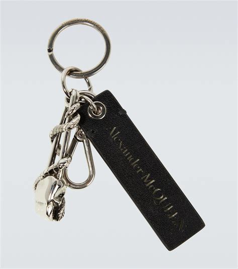 Alexander McQueen Larry rubber keychain .